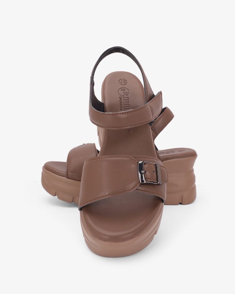Sandal Đế Xuồng Hạnh Dung  Quai Ngang Khóa HD11181AV