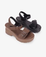 Sandal Đế Xuồng Hạnh Dung  Quai Ngang Khóa HD11181AV