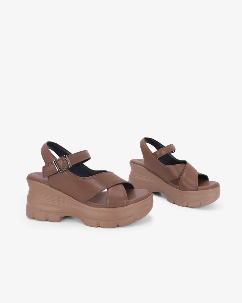 Sandal Đế Xuồng Hạnh Dung Đan Chéo HD11182AV