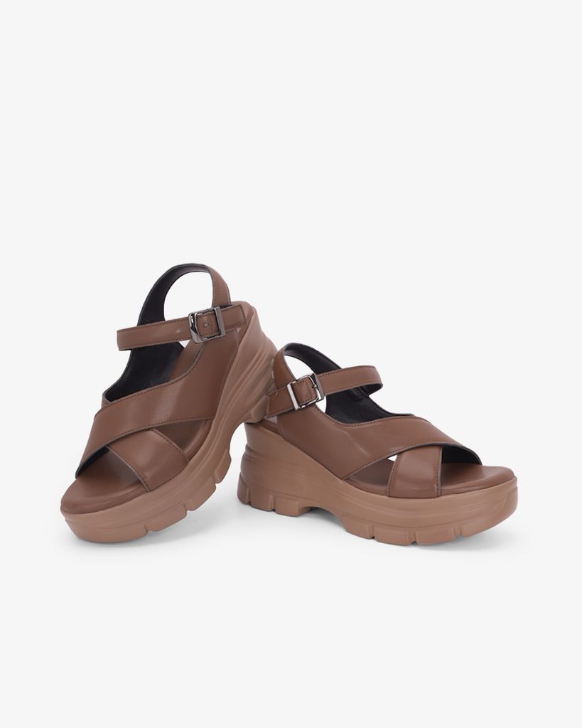 Sandal Đế Xuồng Hạnh Dung Đan Chéo HD11182AV