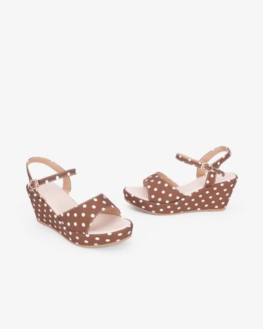 Sandal Đế Xuồng Hạnh Dung Chấm Bi HD11185AV