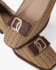 Giày Cao Gót Hạnh Dung Quai Nơ Khóa HD1195AV