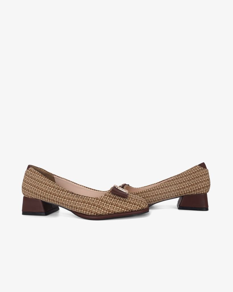 Giày Cao Gót Hạnh Dung Quai Nơ Khóa HD1195AV