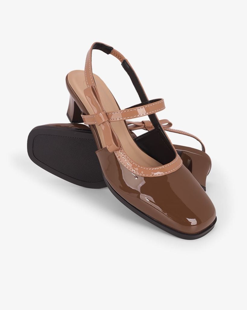 Giày Sandal Cao Gót Hạnh Dung Điểm Nơ HD1505CH