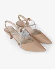 Sandal Cao Gót Hạnh Dung Bít Mũi Dây Xoàn HD27289BI