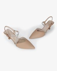 Sandal Cao Gót Hạnh Dung Bít Mũi Dây Xoàn HD27289BI