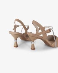 Sandal Cao Gót Hạnh Dung Bít Mũi Dây Xoàn HD27289BI