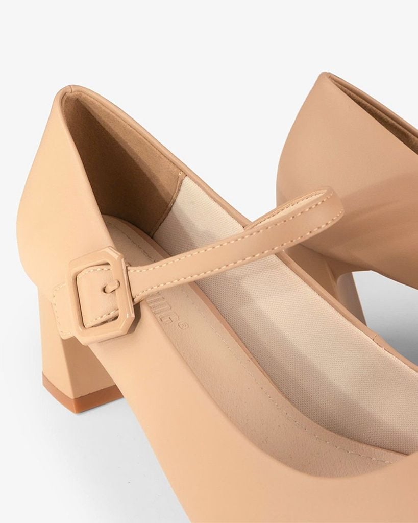 Giày Cao Gót Hạnh Dung Bít Mũi Hậu Dán HD27292BI