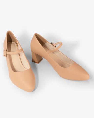 Giày Cao Gót Hạnh Dung Bít Mũi Hậu Dán HD27292BI