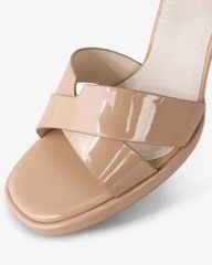 Sandal Cao Gót Hạnh Dung Quai Chéo Gót Trụ HD27307BI
