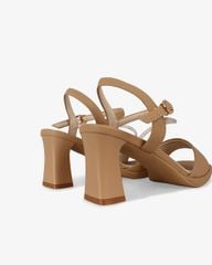 Sandal Cao Gót Hạnh Dung Quai Ngang Dây Xoàn Mảnh HD27309BI