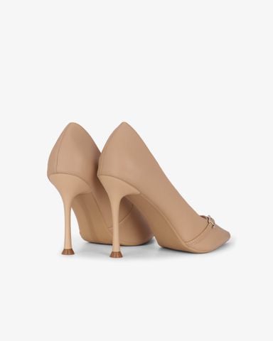 Giày Cao Gót Hạnh Dung Quai Chéo Khóa HD27336BI