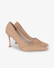 Giày Cao Gót Hạnh Dung Quai Chéo Khóa HD27336BI