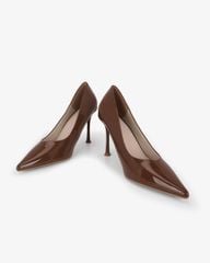 Giày Cao Gót Hạnh Dung Da Bóng Mũi Nhọn HD27337BI