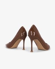 Giày Cao Gót Hạnh Dung Da Bóng Mũi Nhọn HD27337BI