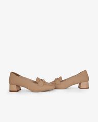 Giày Cao Gót Hạnh Dung Yếm Khóa Nơ HD27340BI