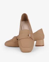 Giày Cao Gót Hạnh Dung Yếm Khóa Nơ HD27340BI