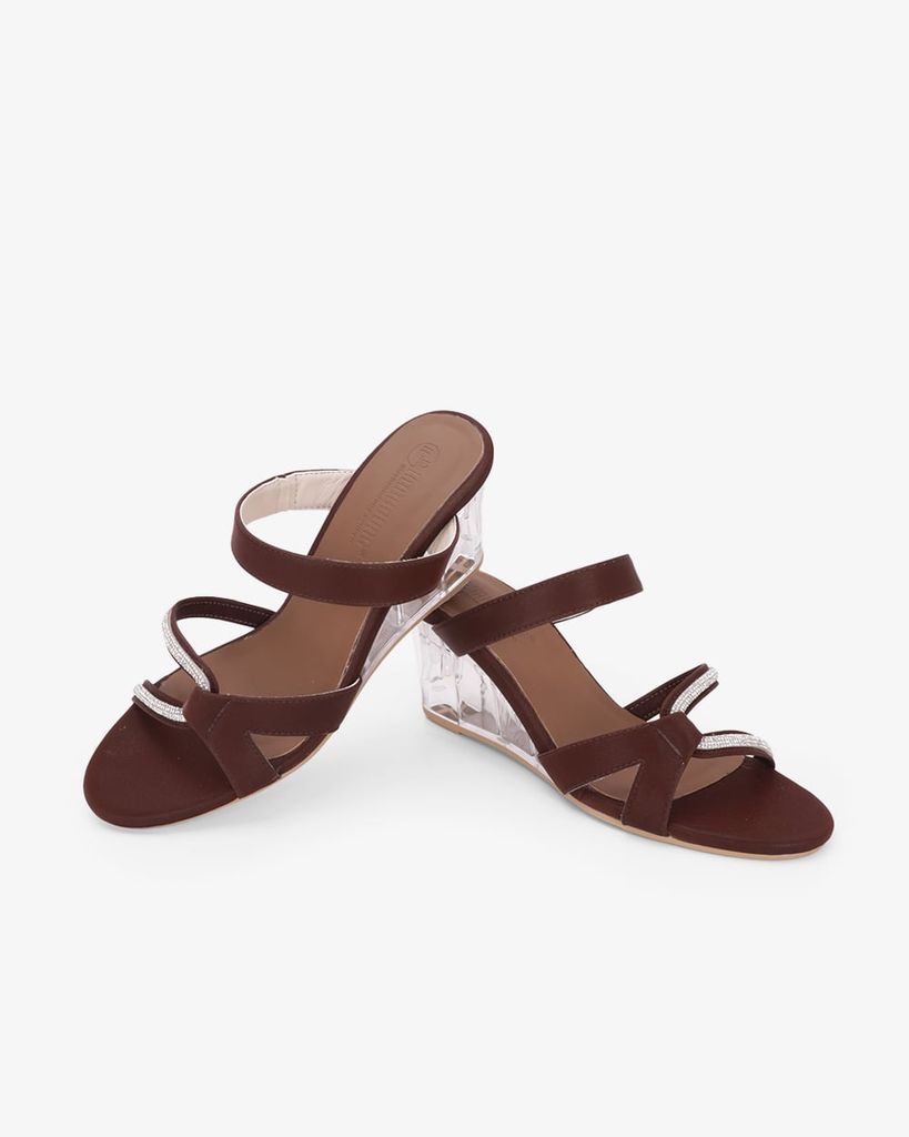 Dép Đế Xuồng Hạnh Dung Quai Chéo Dây Xoàn HD27344BI