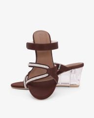 Dép Đế Xuồng Hạnh Dung Quai Chéo Dây Xoàn HD27344BI