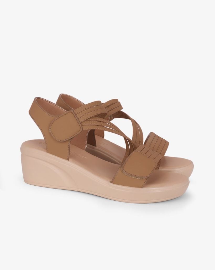 Sandal Đế Xuồng Hạnh Dung Quai Chéo Đan Dây HD29194AY