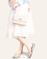 Dép Đế Xuồng Hạnh Dung Kẹp Xỏ Ngón Dây Xoàn Lá HD12290AM