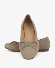 Giày Búp Bê Hạnh Dung Mũi Tròn Quai Nơ HD11112AV