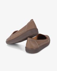 Giày Mọi Hạnh Dung Da Trơn May Chỉ Nổi HD041090AD