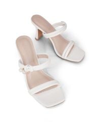 Dép Cao Gót Hạnh Dung Quai Nhị Ngọc Trai HD02240AB