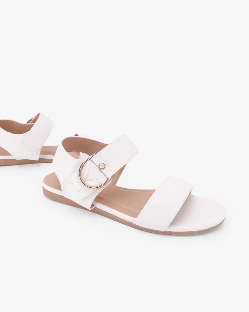 Sandal Đế Xẹp Hạnh Dung Quai Hậu Khóa Ngọc HD02263AB