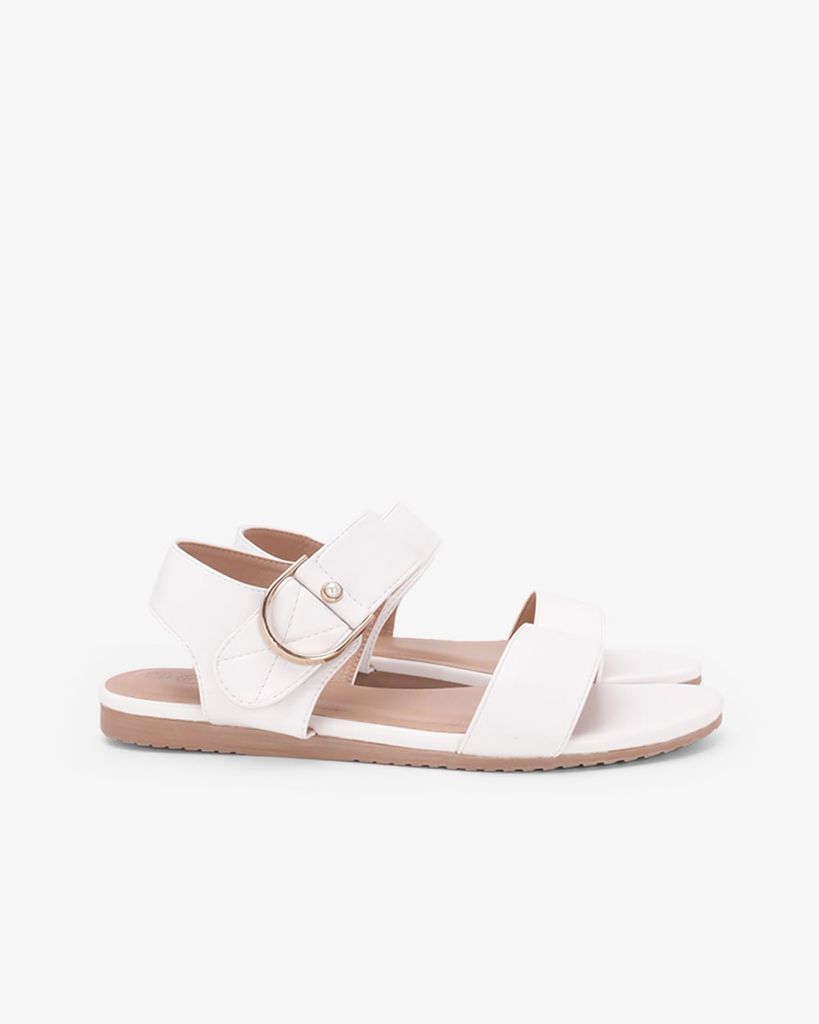 Sandal Đế Xẹp Hạnh Dung Quai Hậu Khóa Ngọc HD02263AB