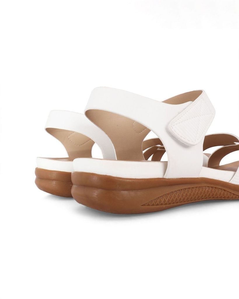 Sandal Đế Xuồng Hạnh Dung Quai Chéo Sọc Vân HD0315AC