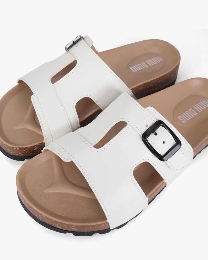 Dép Xẹp Hạnh Dung Quai Ôm Khóa Nịt HD0322AC