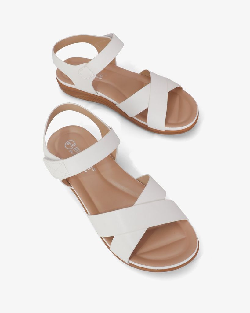 Sandal Xuồng Quai Đắp Chéo Trơn HD0324AC