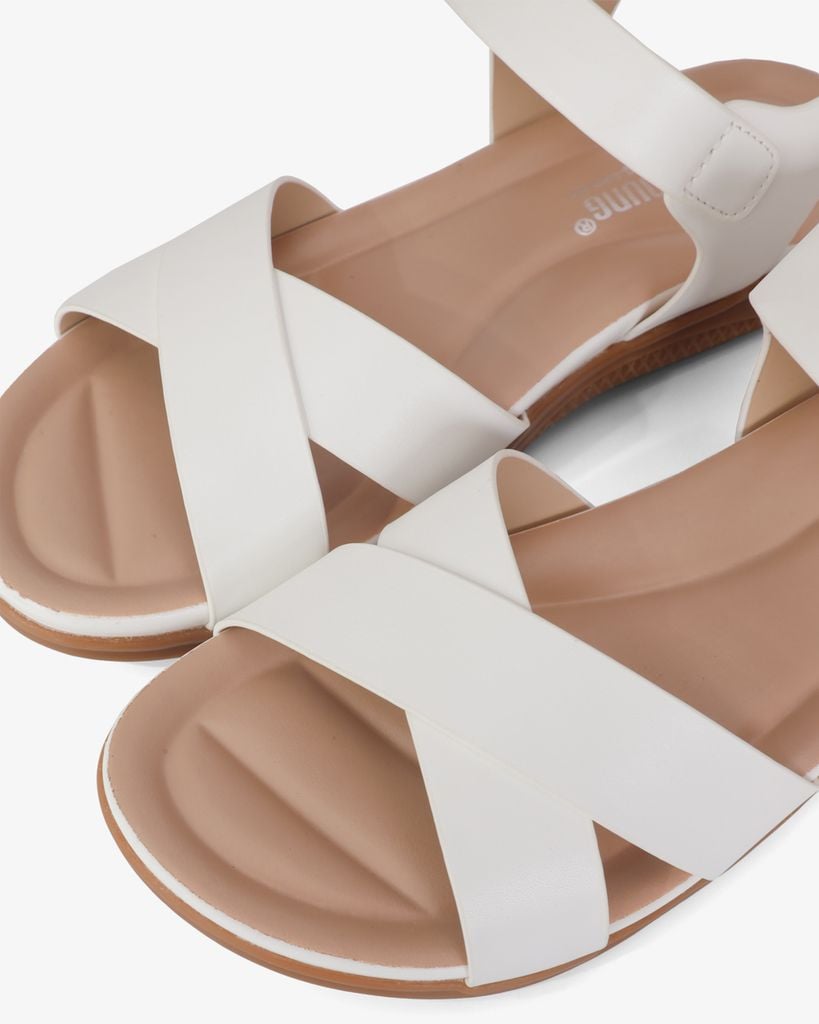 Sandal Xuồng Quai Đắp Chéo Trơn HD0324AC