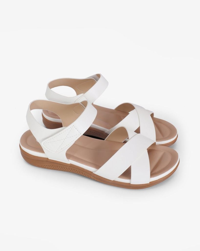 Sandal Xuồng Quai Đắp Chéo Trơn HD0324AC