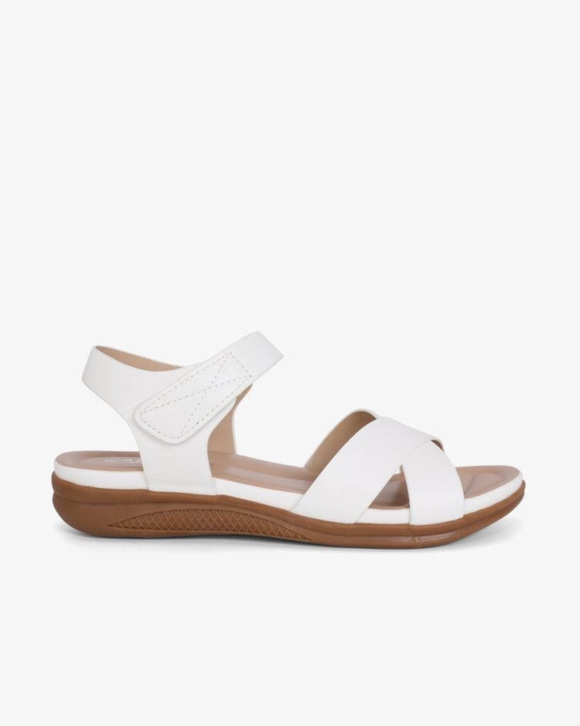 Sandal Xuồng Quai Đắp Chéo Trơn HD0324AC
