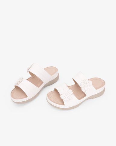 Dép Đế Xuồng Hạnh Dung Quai Hoa Đôi HD0330AC