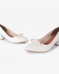 Giày Cao Gót Hạnh Dung Mũi Nhọn Nơ HD04948AD