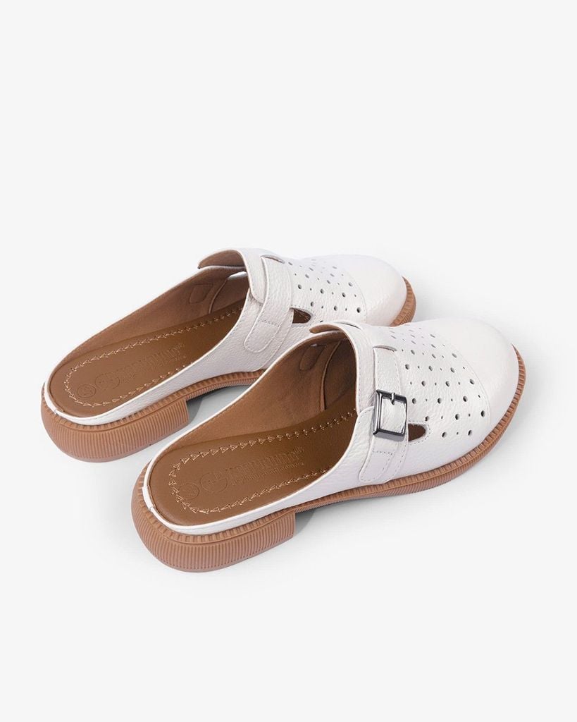 Dép Bít Mũi Hạnh Dung Mũi Tròn Họa Tiết HD04966AD