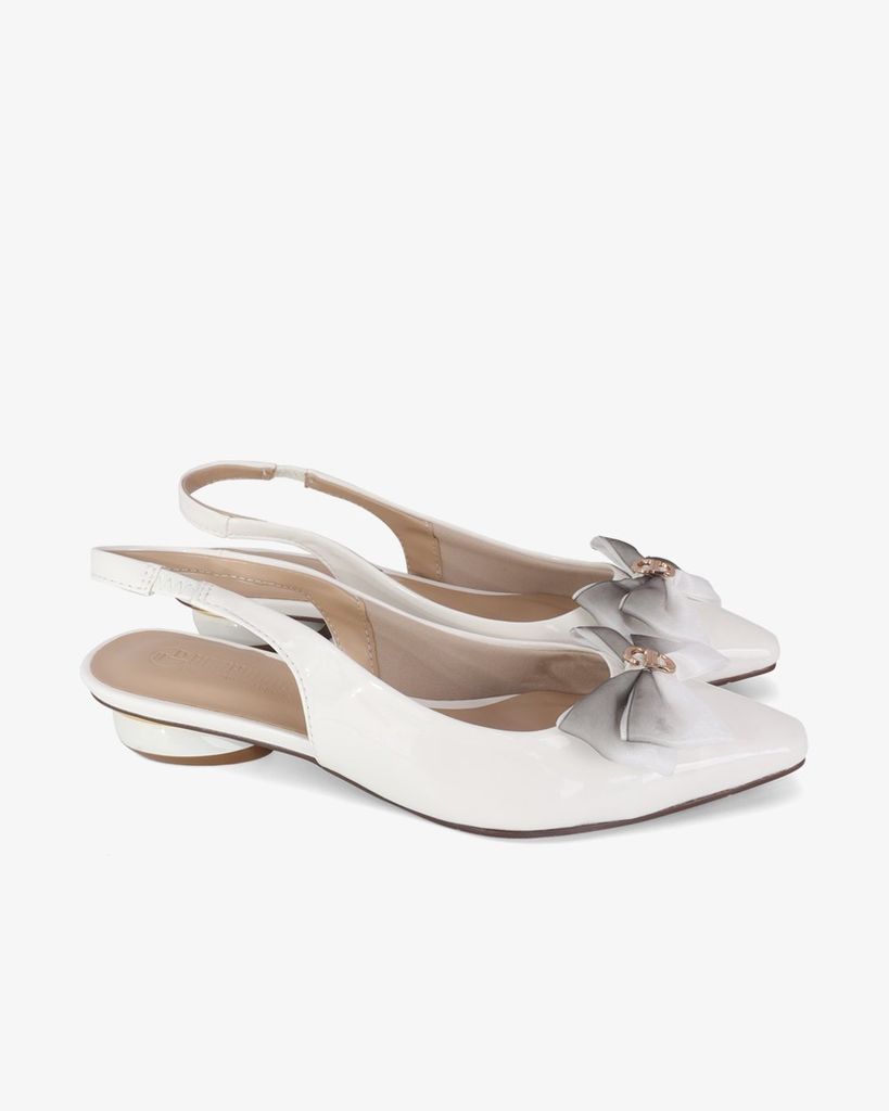 Giày Sandal Hạnh Dung Bít Mũi Khóa Nơ HD0655BA