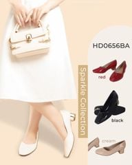 Giày Cao Gót Hạnh Dung Cổ Tim HD0656BA