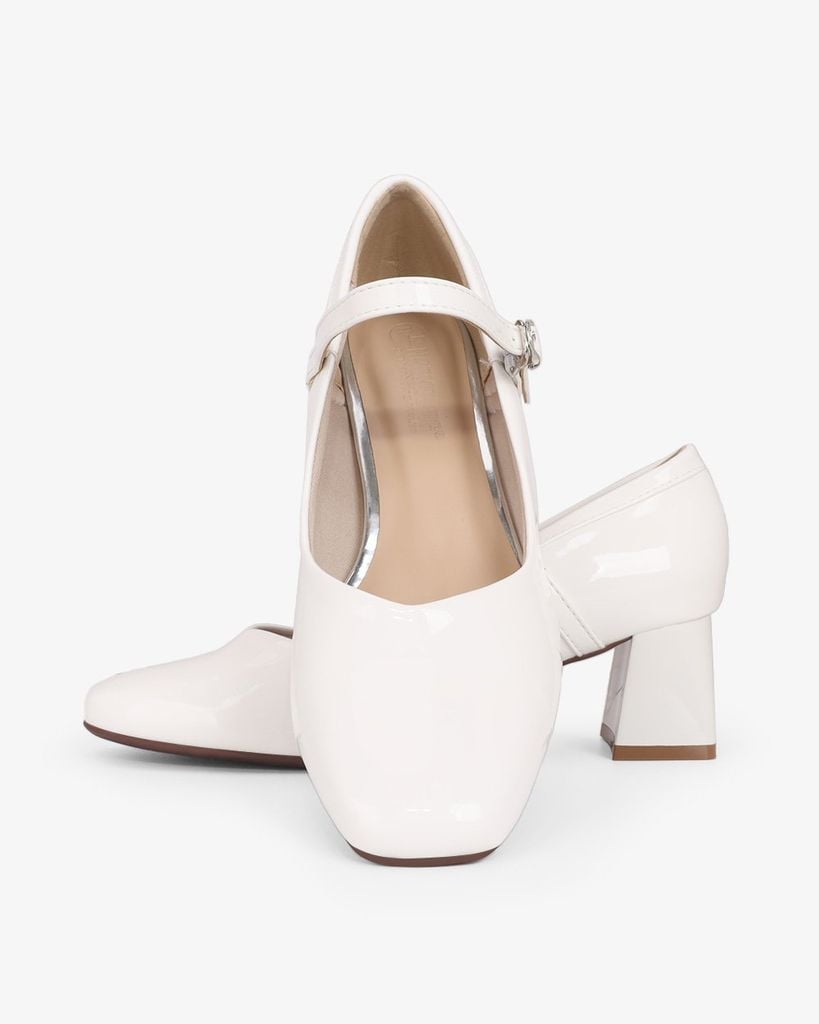 Giày Cao Gót Hạnh Dung Da Bóng Kim Tuyến HD0658BA