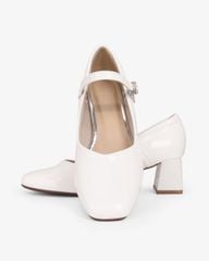 Giày Cao Gót Hạnh Dung Da Bóng Kim Tuyến HD0658BA