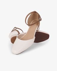 Giày Sandal Cao Gót Hạnh Dung Mũi Vuông Da Mềm HD0663BA
