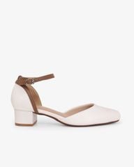 Giày Sandal Cao Gót Hạnh Dung Mũi Vuông Da Mềm HD0663BA