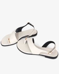 Sandal Xẹp Hạnh Dung Xỏ Ngón Khóa Vàng HD1074BN