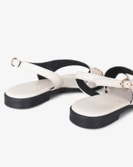 Sandal Xẹp Hạnh Dung Xỏ Ngón Khóa Vàng HD1074BN