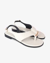 Sandal Xẹp Hạnh Dung Xỏ Ngón Khóa Vàng HD1074BN