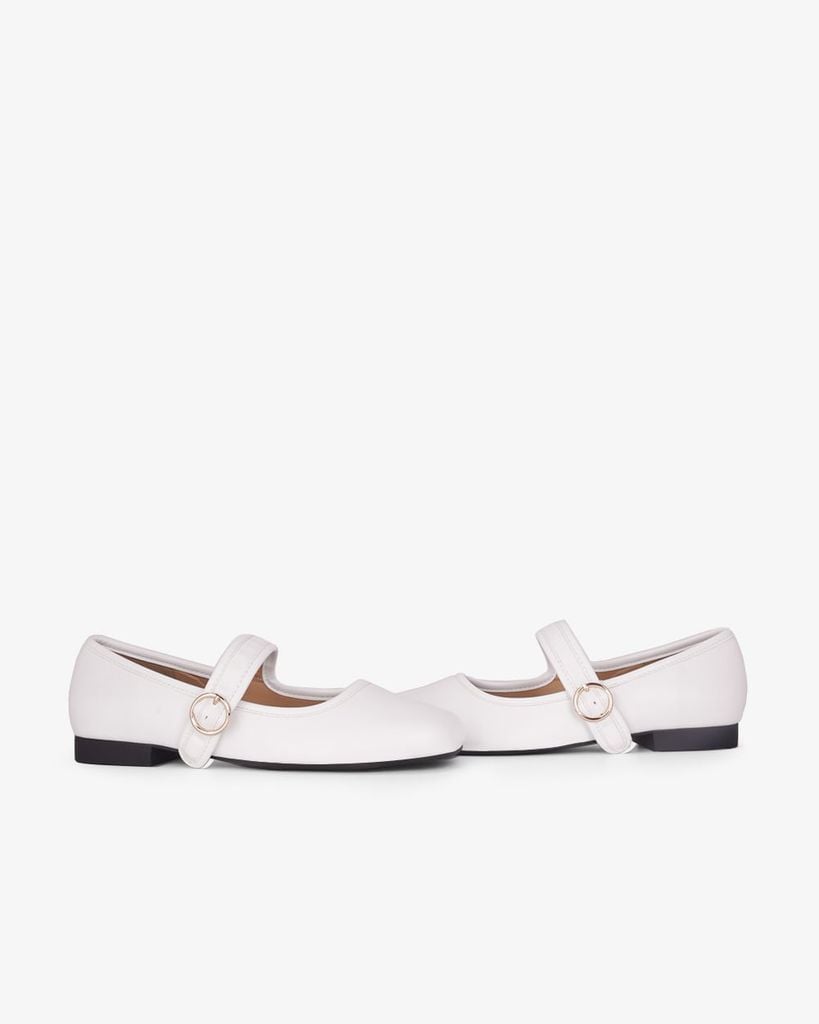 Giày Búp Bê Hạnh Dung Mũi Vuông Trơn HD11109AV