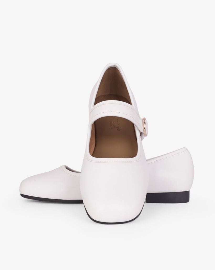 Giày Búp Bê Hạnh Dung Mũi Vuông Trơn HD11109AV